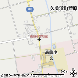 高龍小学校前周辺の地図