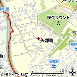 東京都町田市矢部町2710周辺の地図