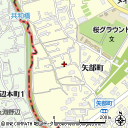 東京都町田市矢部町2712周辺の地図