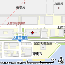 大田市場駐車場棟周辺の地図