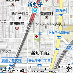 京浜伏見稲荷神社周辺の地図