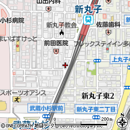 広島焼き×鉄板焼き たまご 武蔵小杉店周辺の地図
