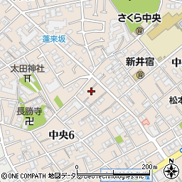 東京都大田区中央6丁目8周辺の地図