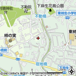 神奈川県川崎市麻生区上麻生6周辺の地図