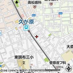 東京都大田区南久が原2丁目5-21周辺の地図