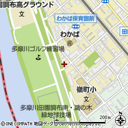 東京都大田区田園調布南7-8周辺の地図