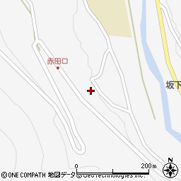 岐阜県中津川市坂下2431周辺の地図