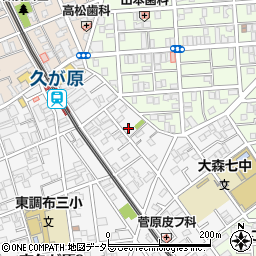 東京都大田区南久が原2丁目2-11周辺の地図