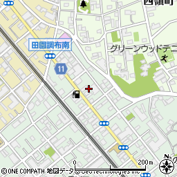 東京都大田区鵜の木3丁目6周辺の地図