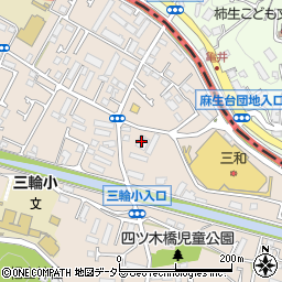 東京都町田市三輪町309周辺の地図