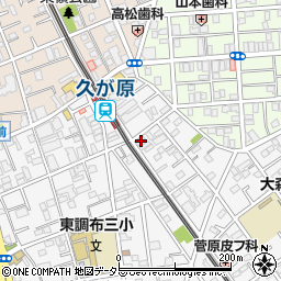 東京都大田区南久が原2丁目5-1周辺の地図