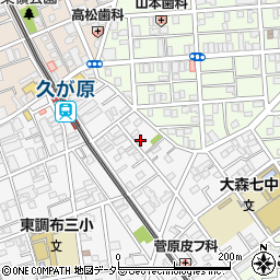 東京都大田区南久が原2丁目2-12周辺の地図
