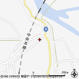 岐阜県中津川市坂下124-3周辺の地図