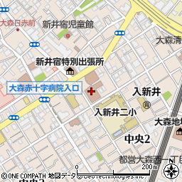 大田区立大田文化の森情報館周辺の地図