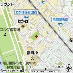 東京都大田区田園調布南3周辺の地図