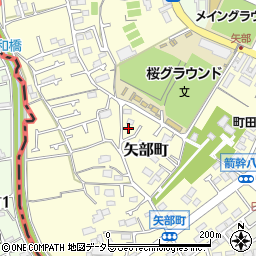東京都町田市矢部町2707周辺の地図