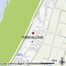 山梨県中央市今福新田周辺の地図