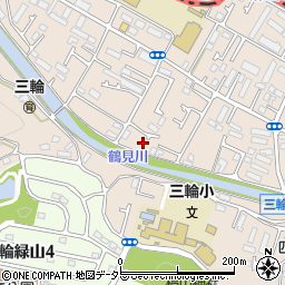 東京都町田市三輪町187周辺の地図