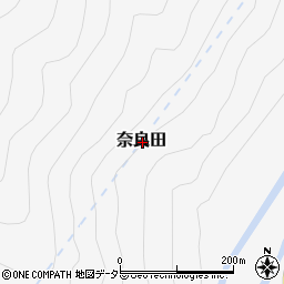 山梨県南巨摩郡早川町奈良田周辺の地図