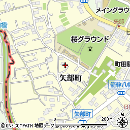 東京都町田市矢部町2705周辺の地図