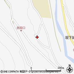 岐阜県中津川市坂下2432周辺の地図