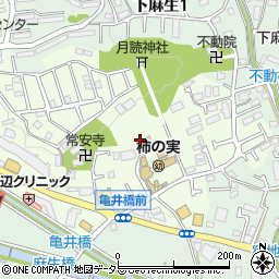 神奈川県川崎市麻生区上麻生7丁目41周辺の地図