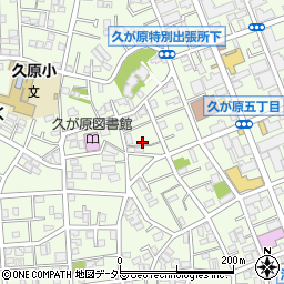 東京都大田区久が原2丁目27周辺の地図