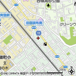東京都大田区鵜の木3丁目4周辺の地図