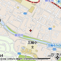 東京都町田市三輪町215周辺の地図