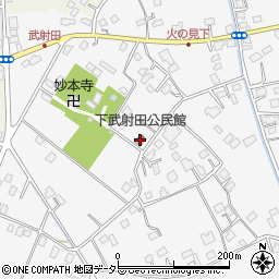 下武射田公民館周辺の地図