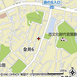東京都町田市金井6丁目32-8周辺の地図