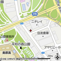 昭和礦油株式会社　エコ平和島サービスステーション周辺の地図