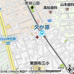 東京都大田区南久が原2丁目7周辺の地図
