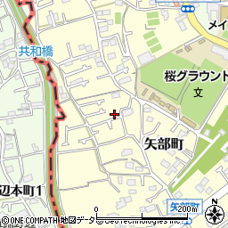東京都町田市矢部町2643周辺の地図