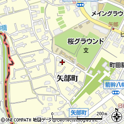 東京都町田市矢部町2708周辺の地図