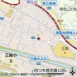 東京都町田市三輪町306周辺の地図