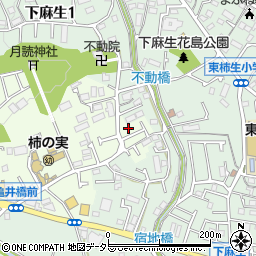 神奈川県川崎市麻生区上麻生4周辺の地図