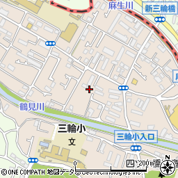 東京都町田市三輪町243周辺の地図