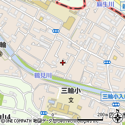 東京都町田市三輪町206-15周辺の地図