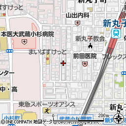 武蔵小杉 MESHIYA tamariba101（メシヤタマリバ）周辺の地図