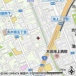 東京都大田区久が原5丁目1周辺の地図