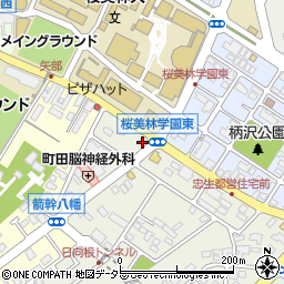 松屋桜美林学園店周辺の地図
