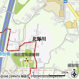 神奈川県川崎市高津区北野川周辺の地図