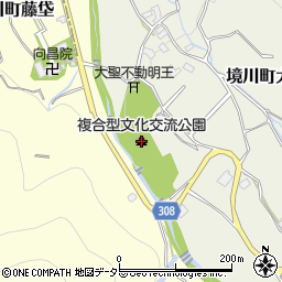 複合型文化交流公園周辺の地図