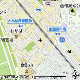 東京都大田区田園調布南2周辺の地図