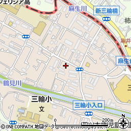 東京都町田市三輪町259周辺の地図