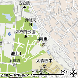 本門寺公園トイレ３周辺の地図
