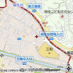 東京都町田市三輪町297周辺の地図