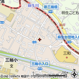東京都町田市三輪町305周辺の地図