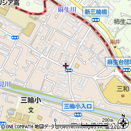 東京都町田市三輪町263-7周辺の地図
